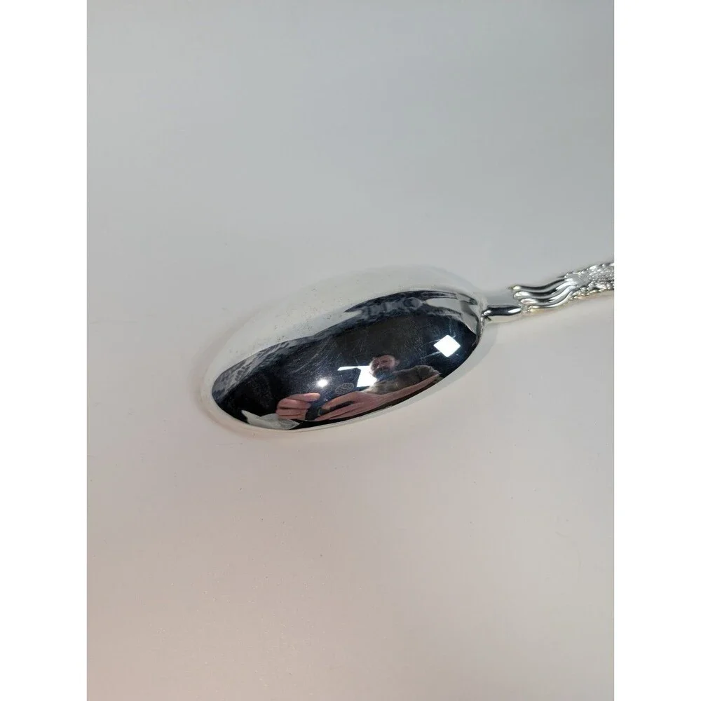 International Silver Co Antioch Serving Spoon Silverplated 12” Ornate Handle NIB